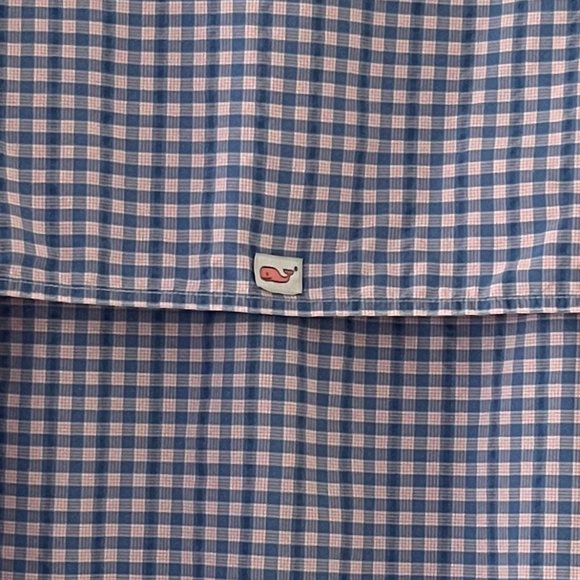 Vineyard Vines Harbor Shirt blue & pink check men’s small - Picture 9 of 10